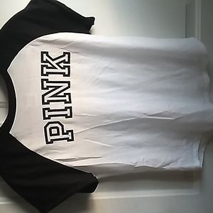 Pink brand tee shirt